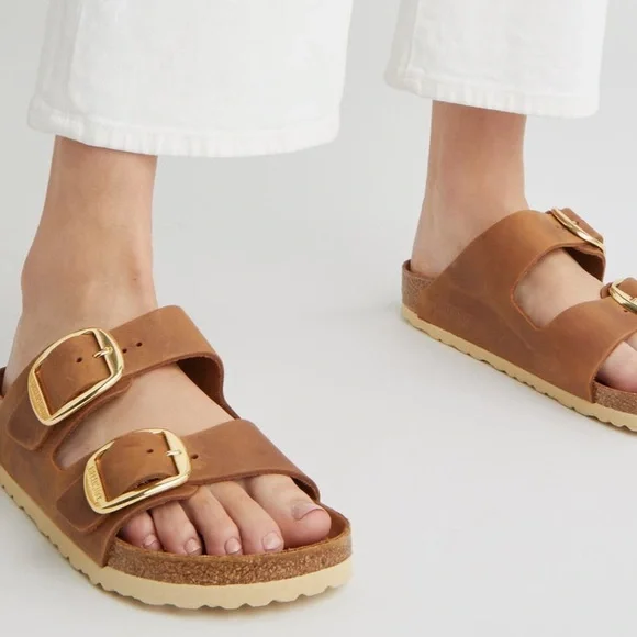 Birkenstock Arizona Big Buckle Slide Sandals Size 39/8 - Picture 1 of 9